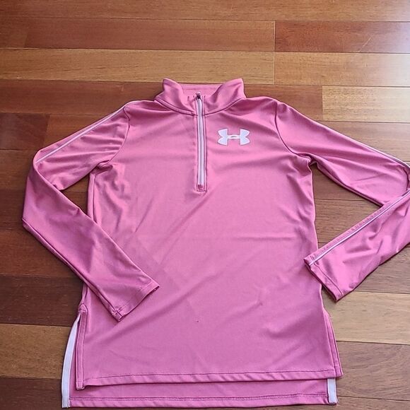 Under Armour girls heat gear 3/4 zip size large - Picture 1 of 4